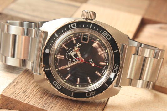 Vostok Amphibia Automatic Watch 170600, alternate front view