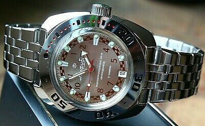 Russian Mechanical Automatic Wrist Watch VOSTOK AMPHIBIAN DIVER 710448