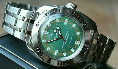 Russian Mechanical Automatic Wrist Watch VOSTOK AMPHIBIAN DIVER 710439