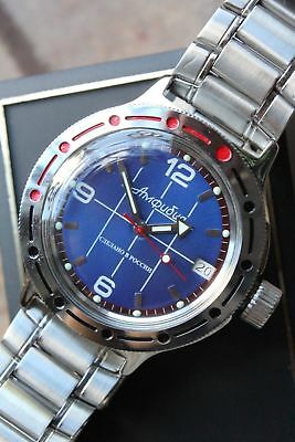 Russian Mechanical Automatic Wrist Watch VOSTOK AMPHIBIAN DIVER 420331