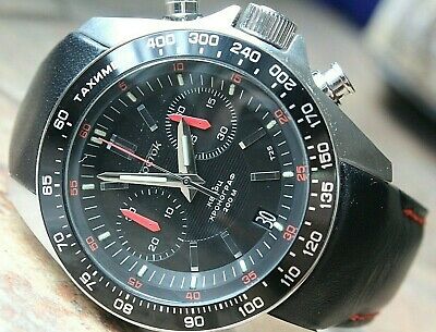 Vostok Komandirsky K-39 Quartz Chronograph Black Russian Military Wristwatche