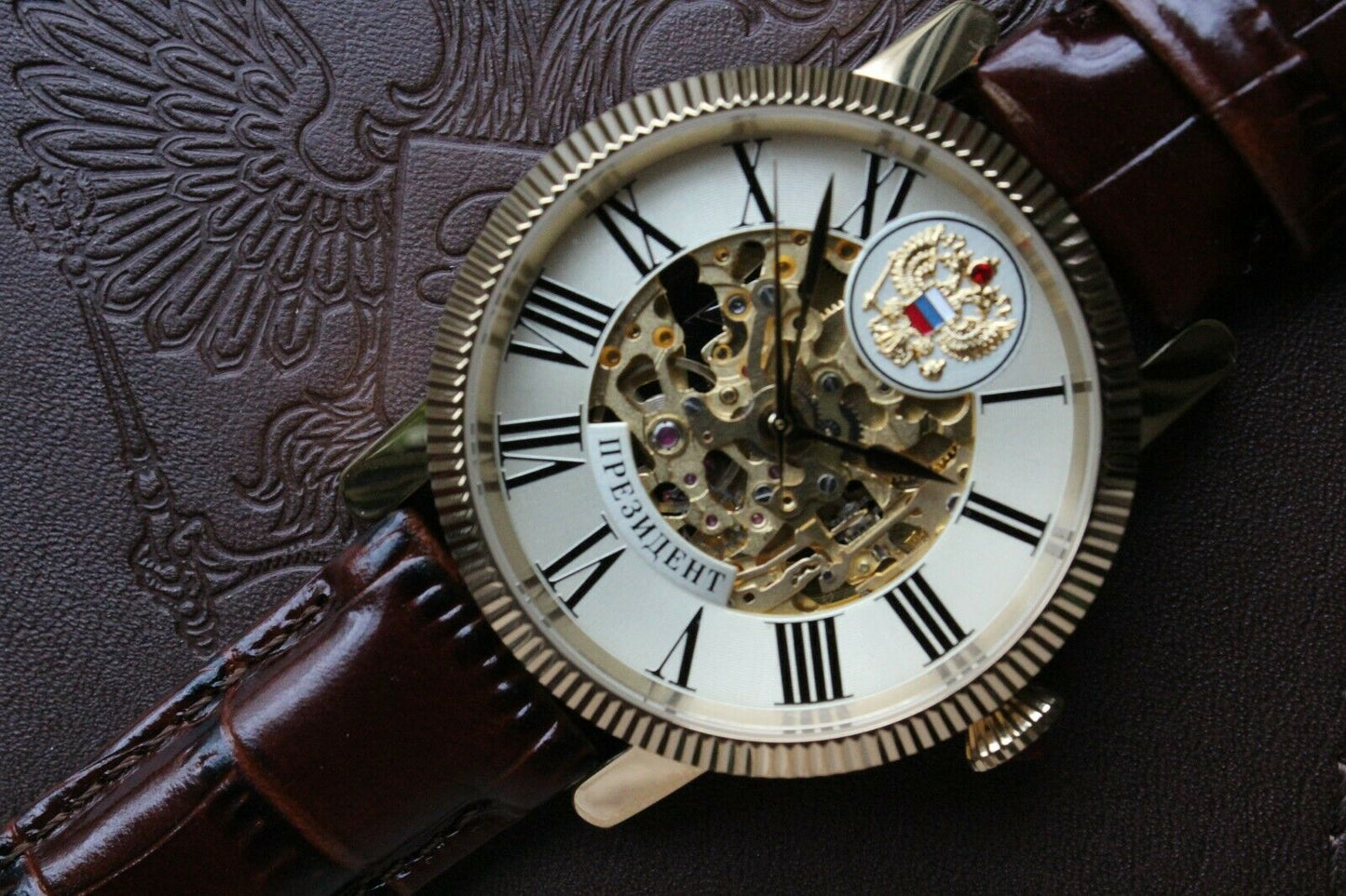Russian President 4506160 Mechanical Automatic Men's Wrist Watch Poljot