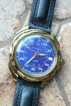 Load image into Gallery viewer, Vostok Komandirskie 219181 Mechanical Russian wrist watch Blue Dial