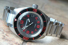Load image into Gallery viewer, Vostok Komandirsky 030786B Russian Mechanical Automatic Military Wrist Watch Red