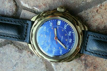 Load image into Gallery viewer, Vostok Komandirskie 219181 Mechanical Russian wrist watch Blue Dial