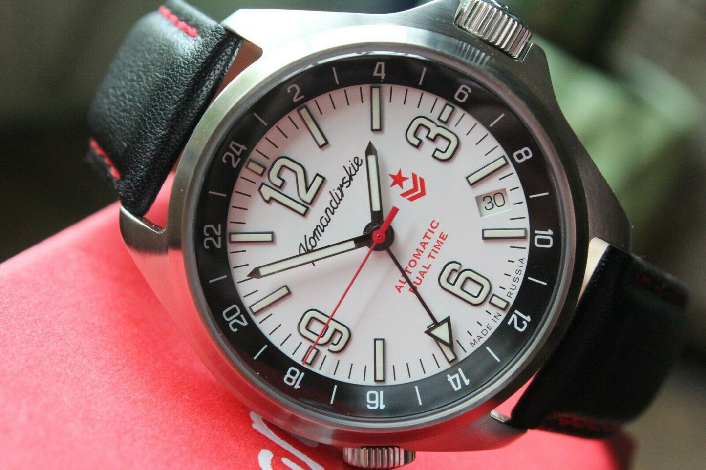 Vostok Komandirsky Russian men's K-34 Military wrist watch NEW 470767