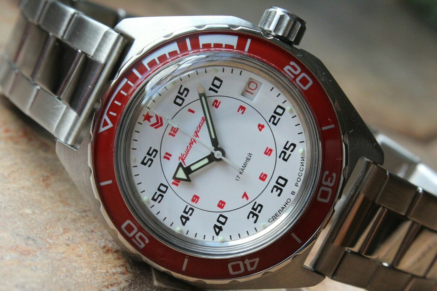 Vostok Komandirskie Military Automatic Russian wrist watch Custom 650171