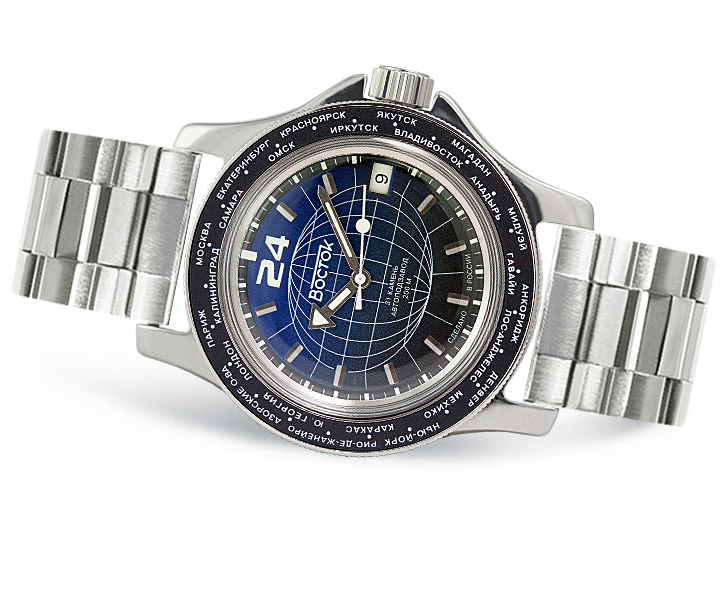 Vostok Mechanical Automatic Wrist Watch Diver 24 Hour 13027A