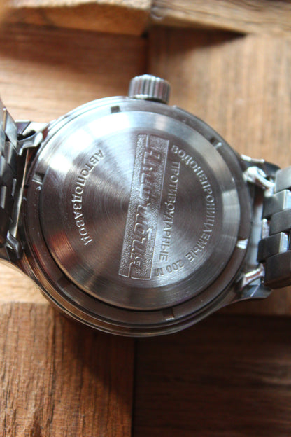 Vostok Amphibian Mechanical Automatic Wrist Watch Diver Scuba Dude 420059