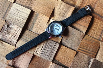 Vostok Amphibia Automatic Watch 12071B, full watch and strap