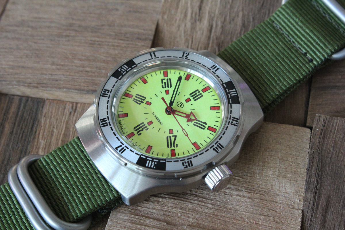 Vostok Amphibian Diver Mechanical Automatic Wrist Watch Pripyat Chernobyl 16032B