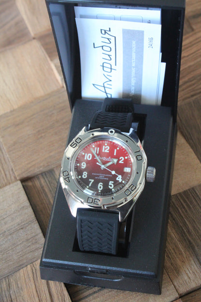 Vostok Amphibia 67069B - watch in original presentation box