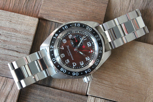 Vostok Komandirskie Automatic GMT Watch 02017A