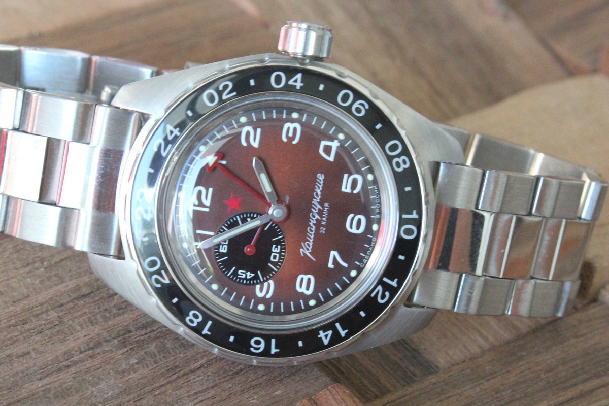 Vostok Komandirskie Automatic GMT Watch 02017A