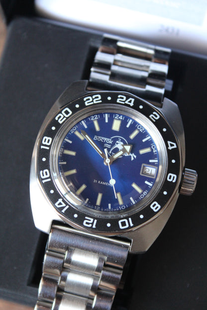 Vostok Amphibian Mechanical Automatic Wrist Watch Diver Scuba Dude 17004B