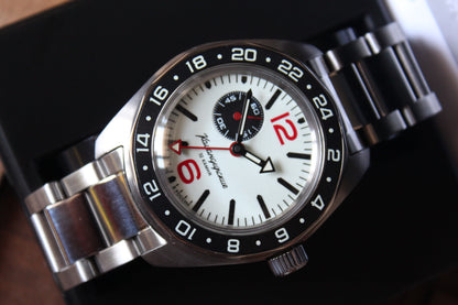 Vostok Komandirsky Automatic Wrist Watch Diver GMT 03099A