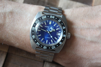 Vostok Amphibian Mechanical Automatic Wrist Watch Diver Scuba Dude 17004B