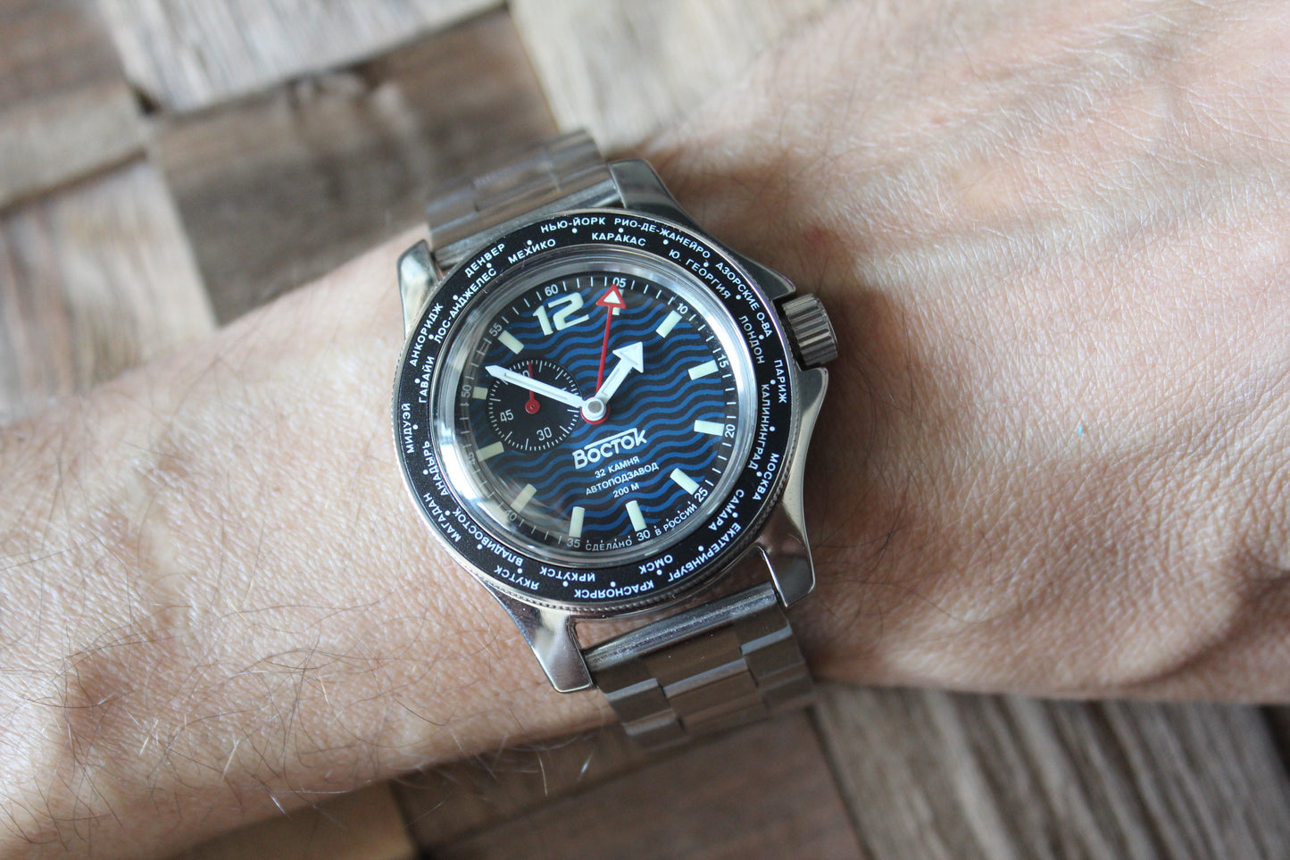 Vostok Amphibian Mechanical Automatic Wrist Watch Diver GMT 13003B