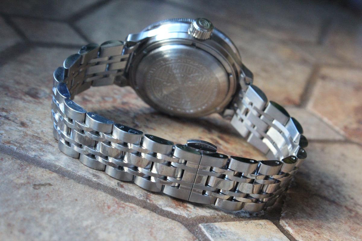 Vostok Amphibia 720073 - stainless steel case back