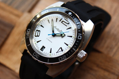 Vostok Amphibia Automatic Watch 170273, angled dial view