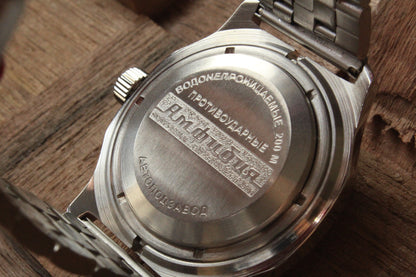 Vostok Mechanical Automatic Wrist Watch Amphibian Diver Scuba Dude 100059
