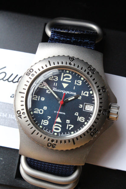 Vostok Komandirskie Mechanical Automatic Wrist Watch Diver 24 Hour 280990