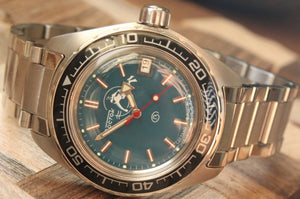 Vostok Komandirsky Mechanical Automatic Wrist Watch Diver Scuba Dude 020059