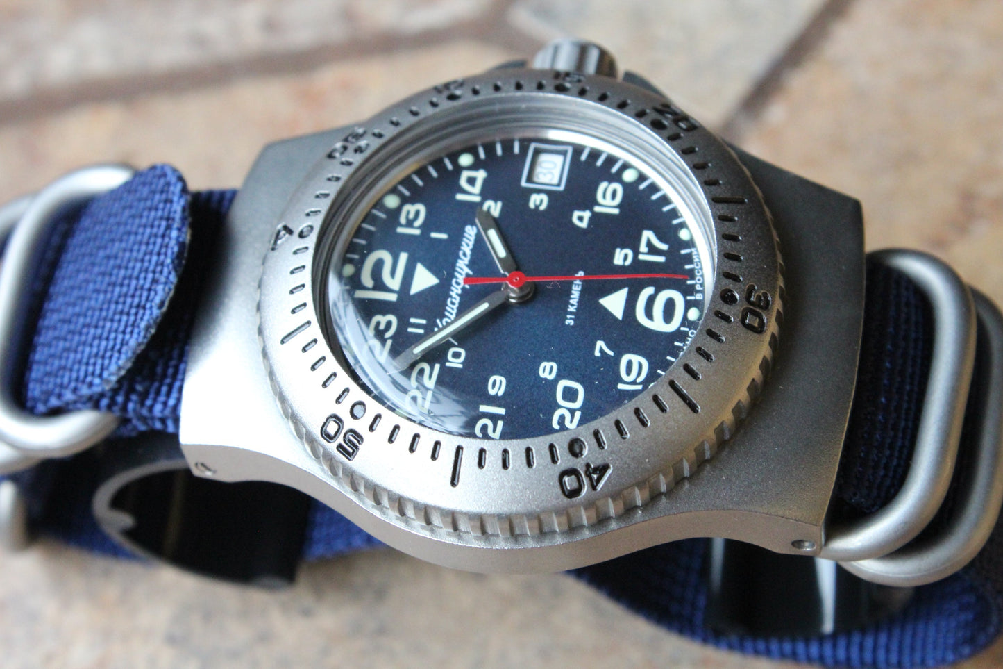 Vostok Komandirskie Mechanical Automatic Wrist Watch Diver 24 Hour 280990