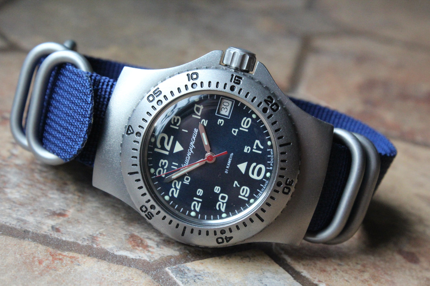Vostok Komandirskie Mechanical Automatic Wrist Watch Diver 24 Hour 280990
