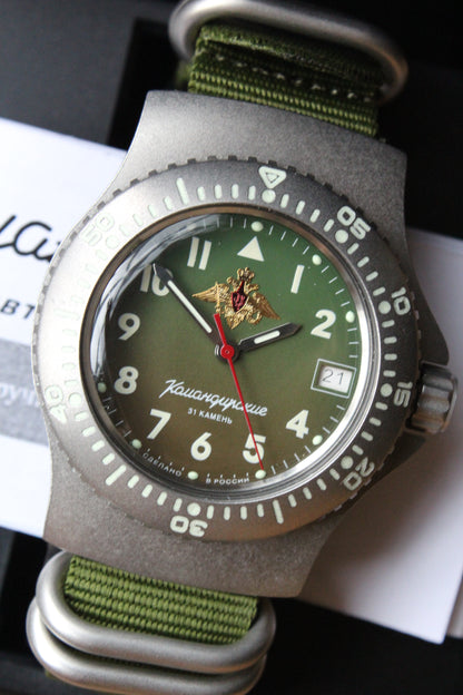Vostok Komandirsky Mechanical Automatic Wrist Watch Diver 280992