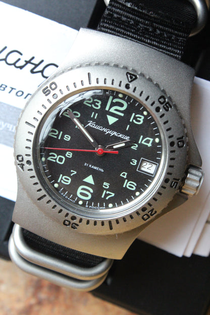 Vostok Komandirskie Mechanical Automatic Wrist Watch Diver 24 Hour 280991