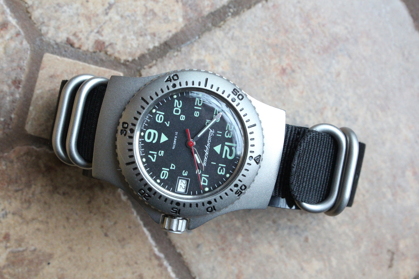 Vostok Komandirskie Mechanical Automatic Wrist Watch Diver 24 Hour 280991