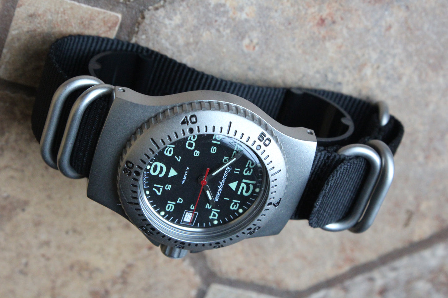 Vostok Komandirskie Mechanical Automatic Wrist Watch Diver 24 Hour 280991