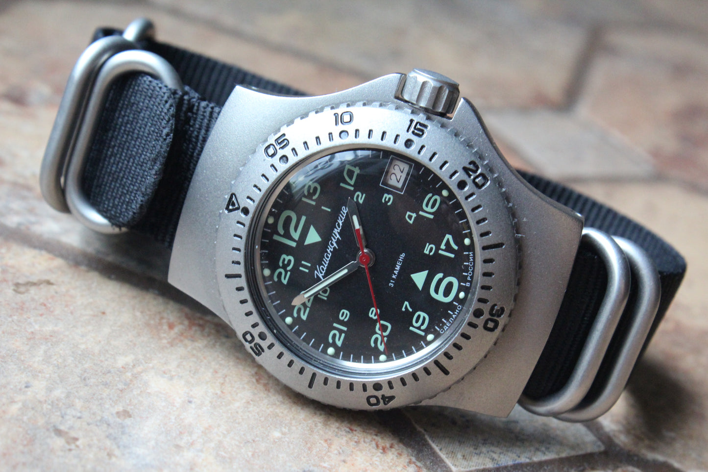 Vostok Komandirskie Mechanical Automatic Wrist Watch Diver 24 Hour 280991