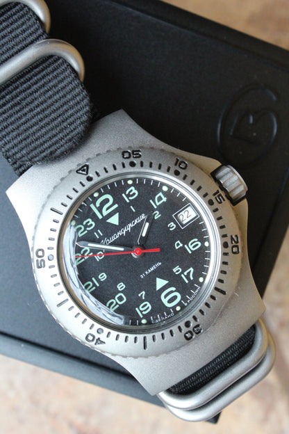 Vostok Komandirskie Mechanical Automatic Wrist Watch Diver 24 Hour 280991