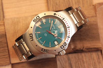 Vostok Amphibian Diver Mechanical Automatic Wrist Watch Scuba Dude 060059