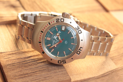 Vostok Amphibian Diver Mechanical Automatic Wrist Watch Scuba Dude 060059