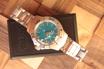 Vostok Amphibian Diver Mechanical Automatic Wrist Watch Scuba Dude 060059