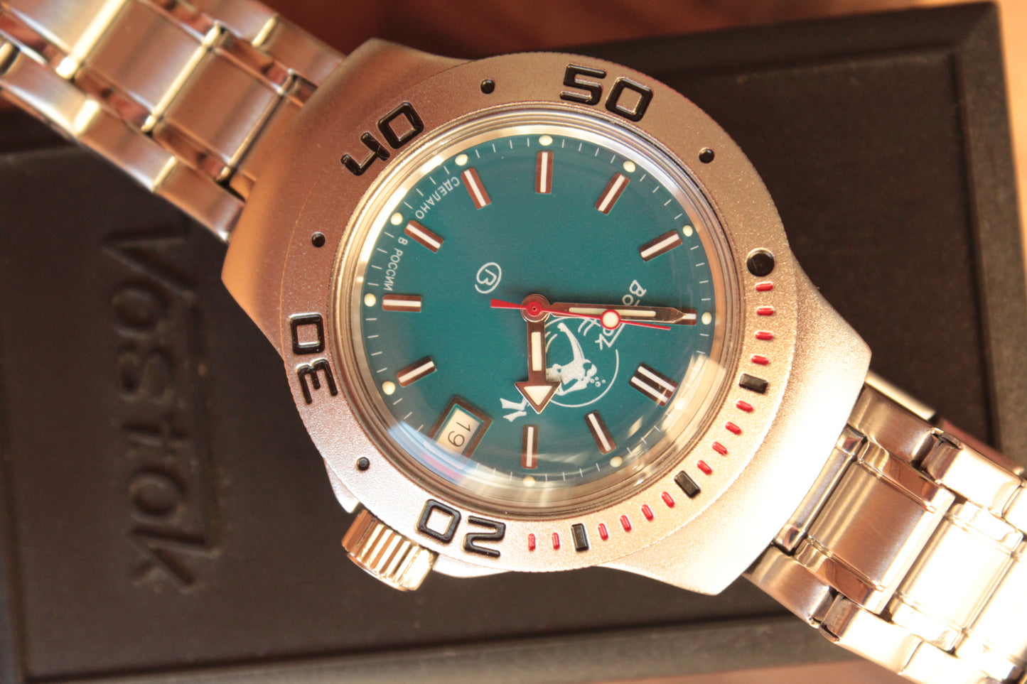 Vostok Amphibian Diver Mechanical Automatic Wrist Watch Scuba Dude 060059