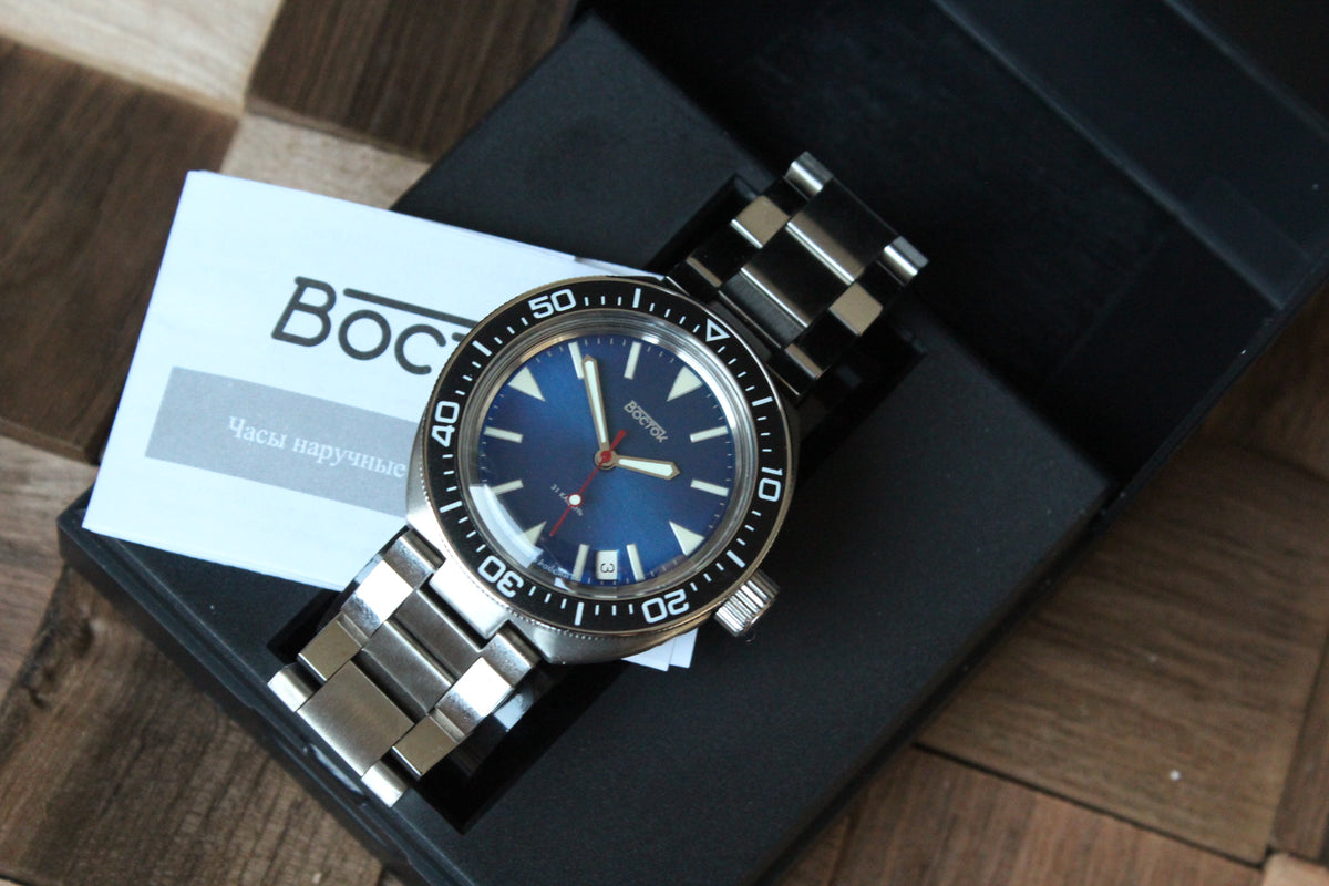 Vostok Amphibia 780446 - watch in original presentation box with documentation