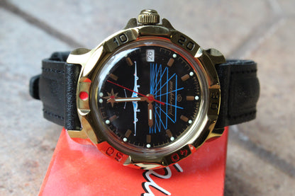 Vostok Komandirskie 819499 - front view of dial and bezel
