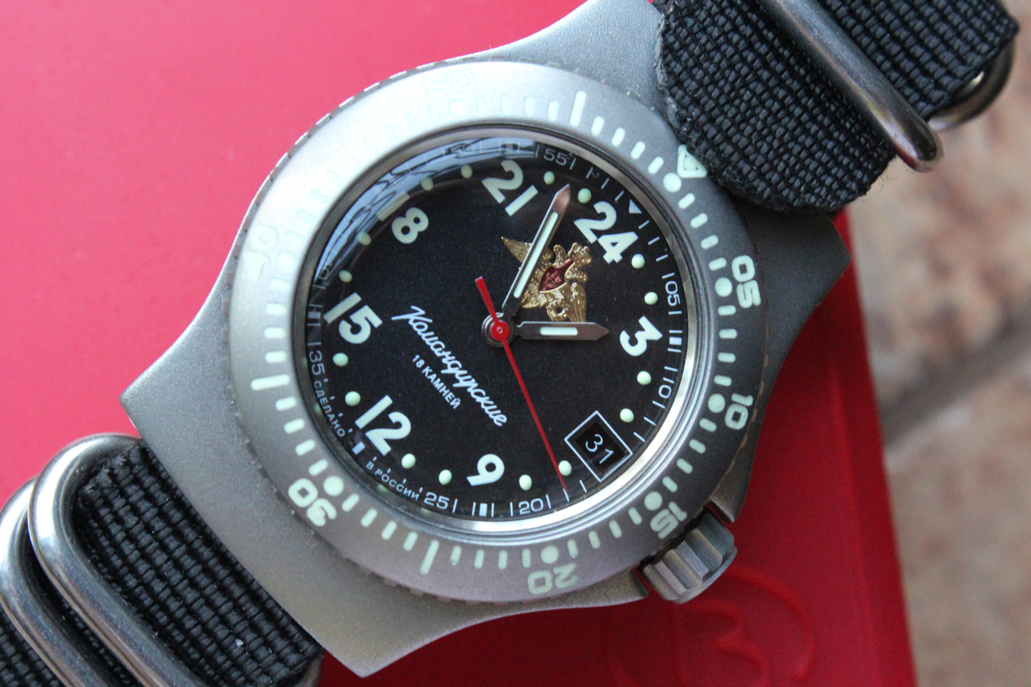 Vostok Komandirsky Mechanical Automatic Russian wrist watch 280193