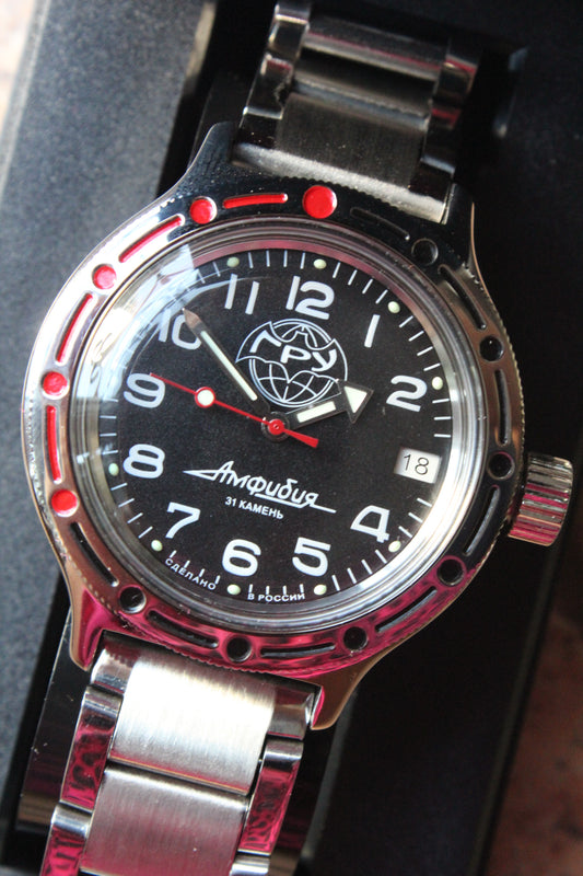 Vostok Amphibian Mechanical Automatic Wrist Watch Diver 420867