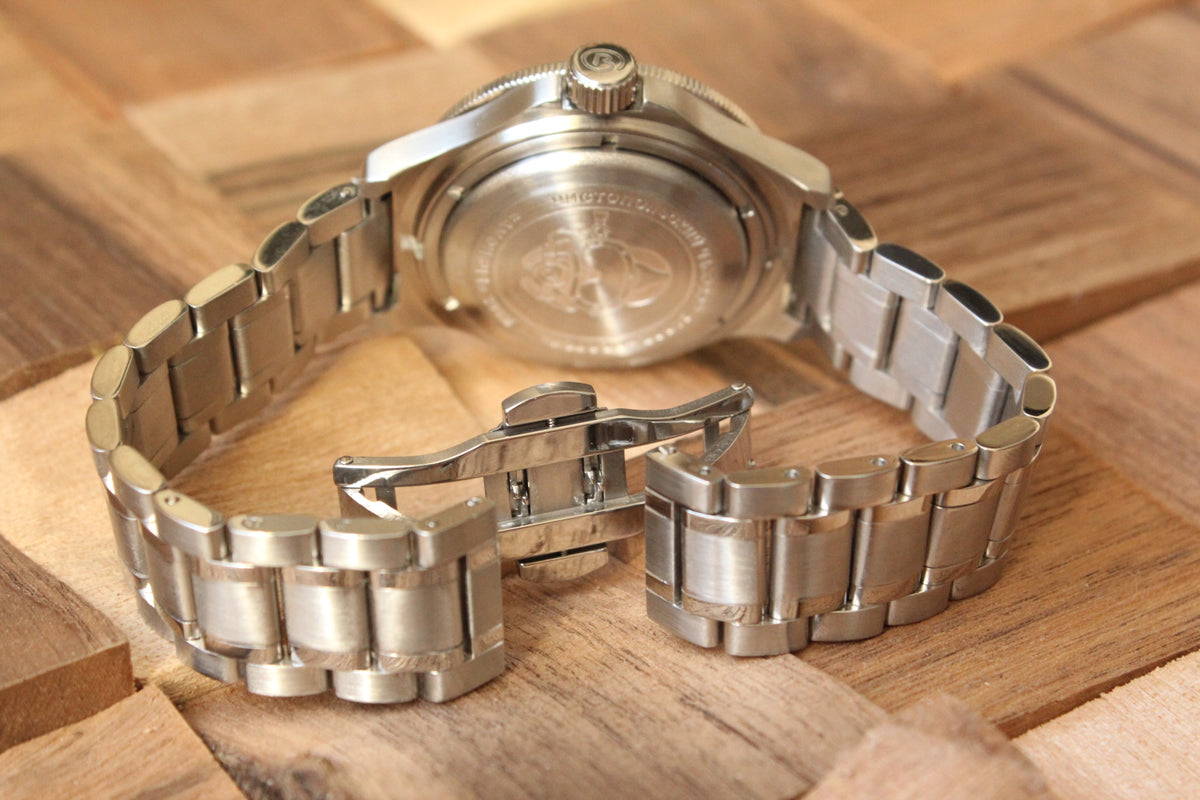 Vostok Amphibia 740387 - stainless steel bracelet and clasp