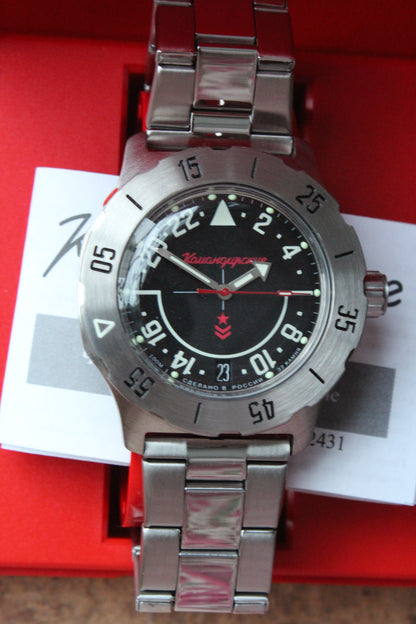 Vostok Komandirsky Mechanical Automatic Wrist Watch K-35 350617