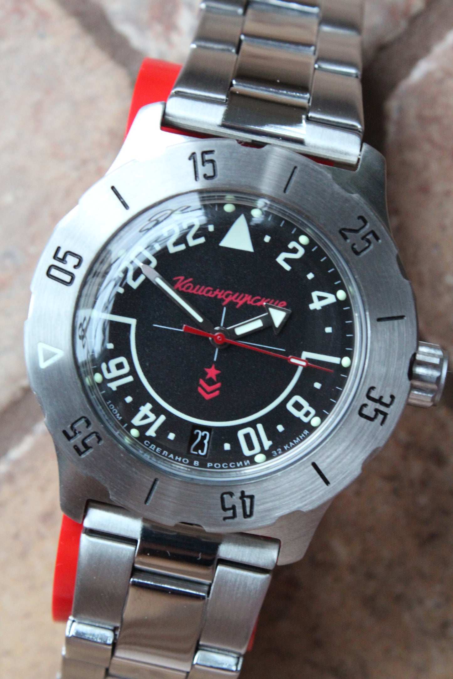 Vostok Komandirsky Mechanical Automatic Wrist Watch K-35 350617