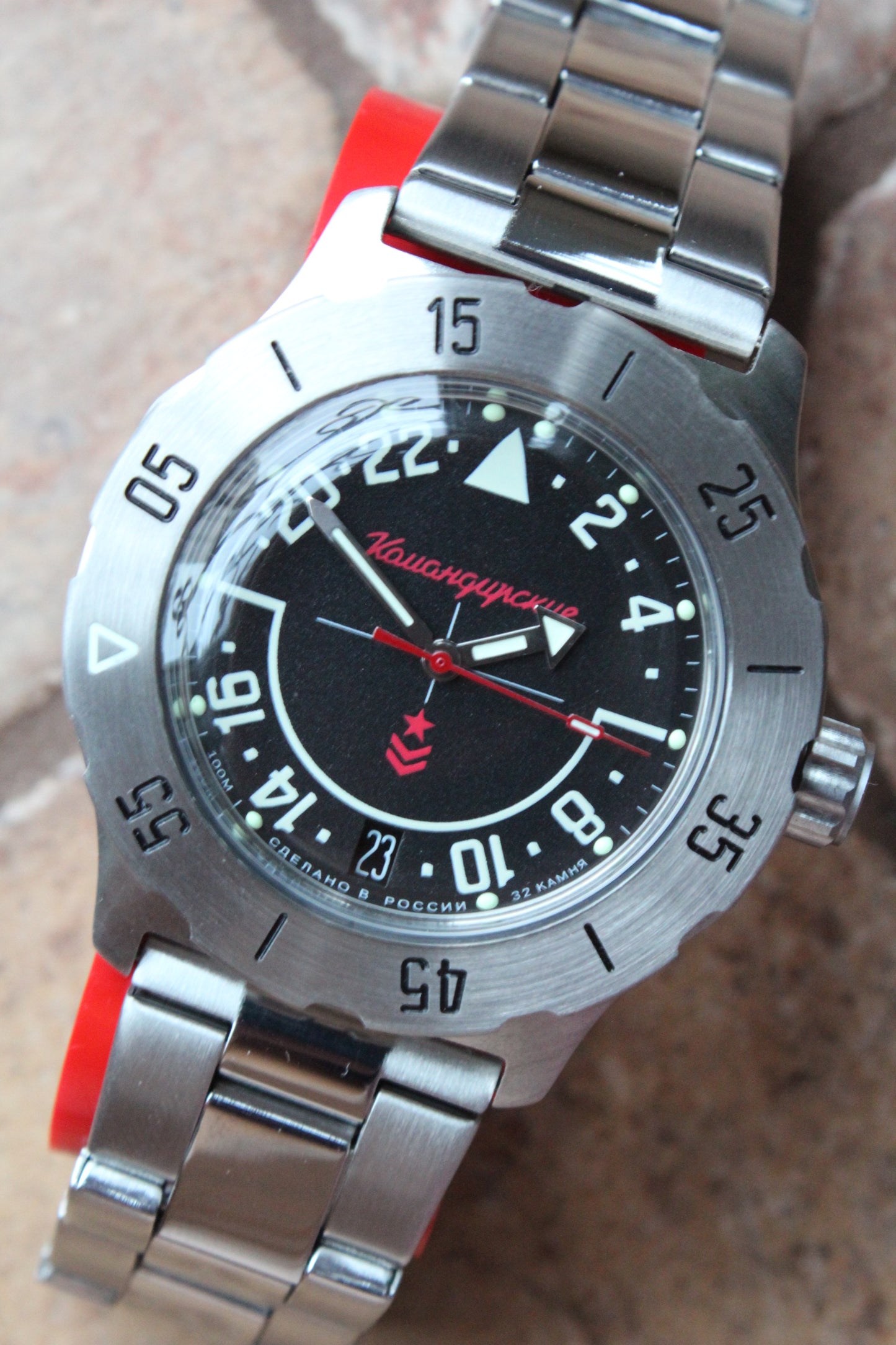 Vostok Komandirsky Mechanical Automatic Wrist Watch K-35 350617
