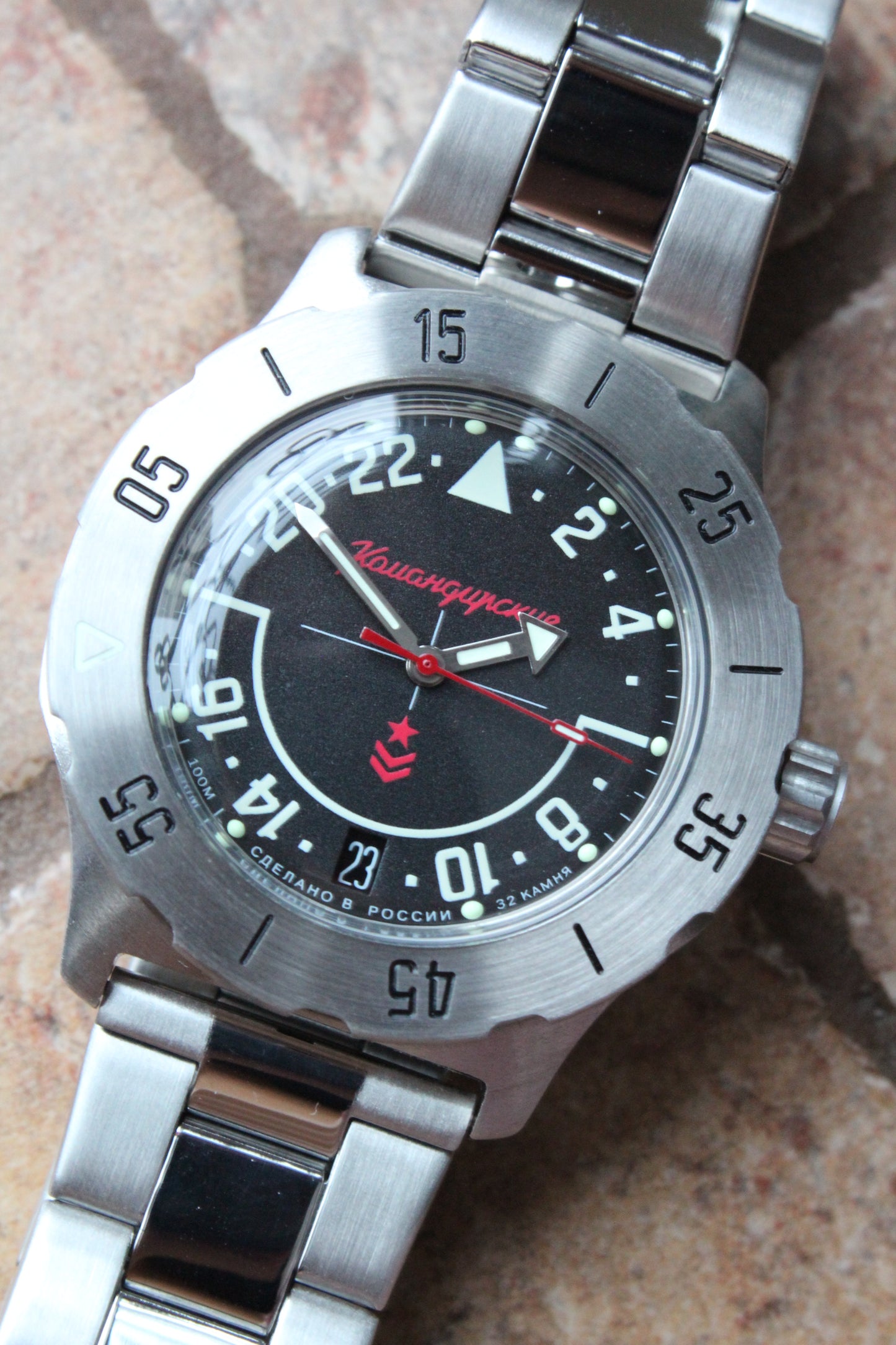 Vostok Komandirsky Mechanical Automatic Wrist Watch K-35 350617