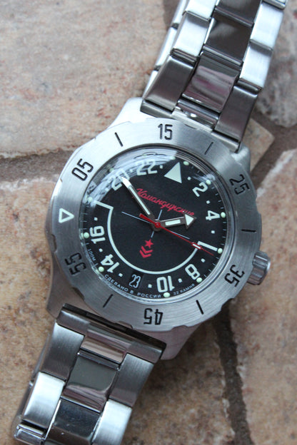 Vostok Komandirsky Mechanical Automatic Wrist Watch K-35 350617