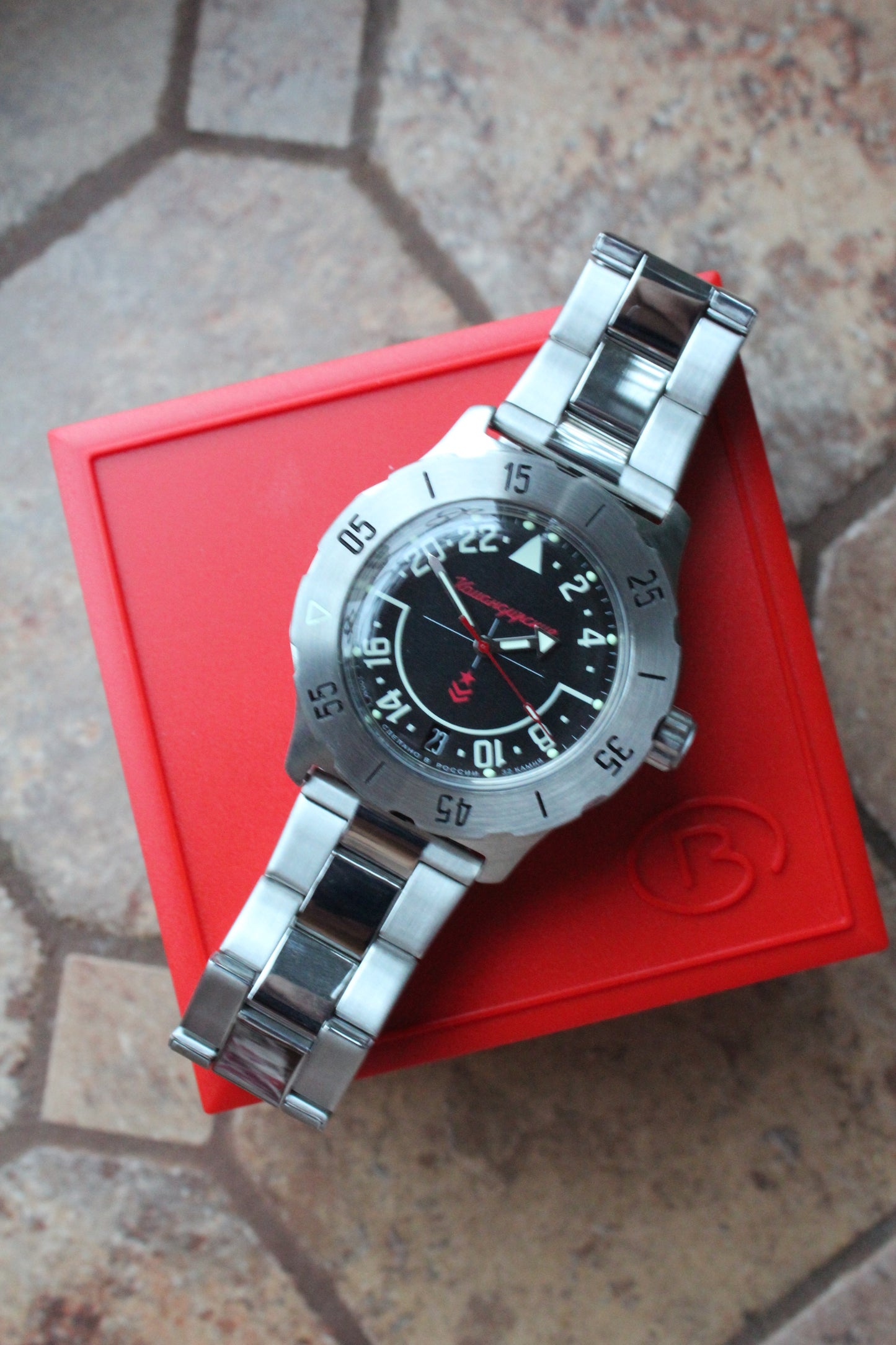 Vostok Komandirsky Mechanical Automatic Wrist Watch K-35 350617